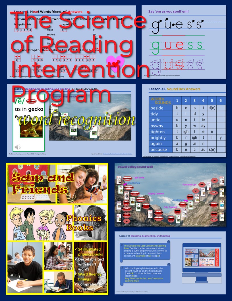 The Science of Reading Intervention Program: Word Recognition (Phonics, Spelling, Fluency, and Comprehension) cover