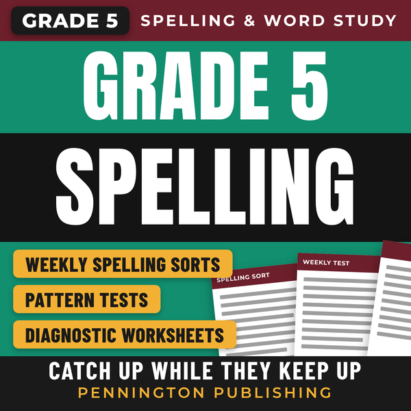 Differentiated Spelling Instruction Grade 5 Lessons, Remedial Worksheets, and Tests