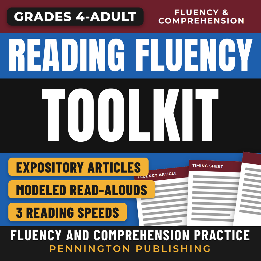 Reading Fluency and Comprehension Toolkit cover