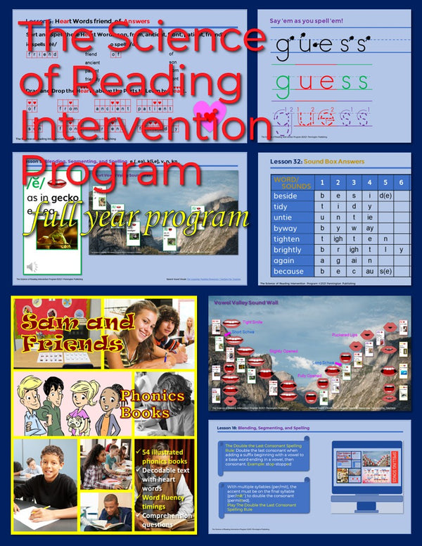 The Science of Reading Intervention Program (Complete Full-Year Program)