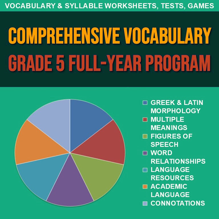 Comprehensive Vocabulary Grade 5 cover