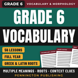 Comprehensive Vocabulary Grade 6