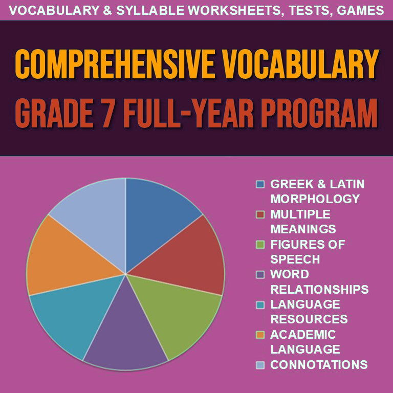 Comprehensive Vocabulary Grade 7 cover