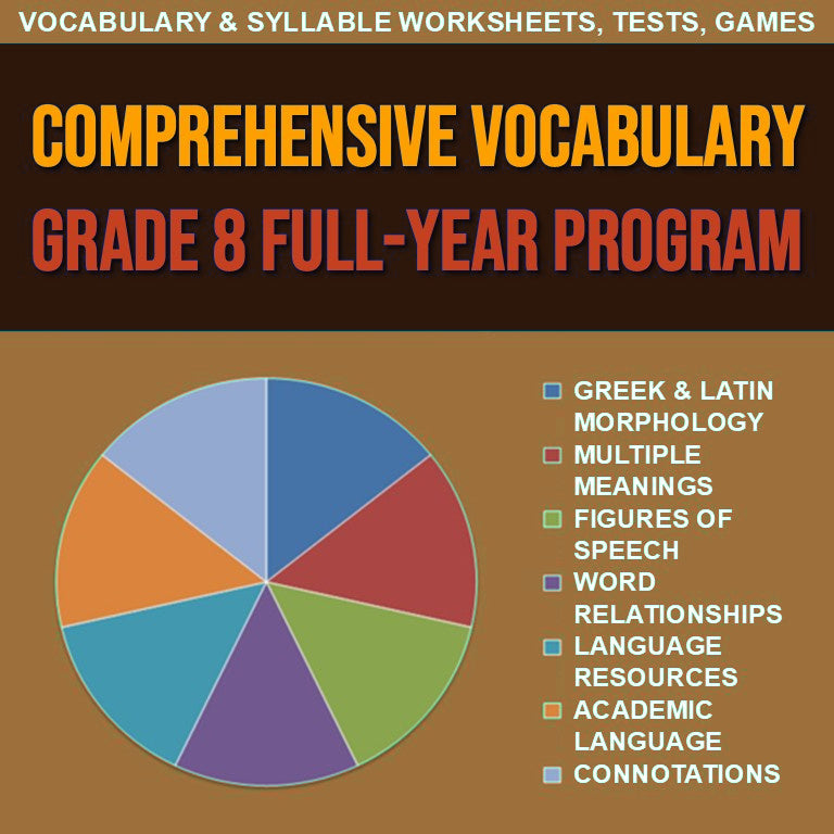 Comprehensive Vocabulary Grade 8 cover
