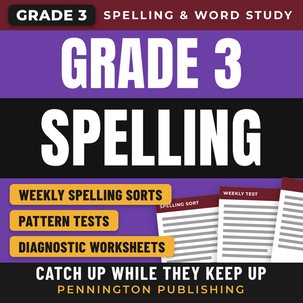 Differentiated Spelling Instruction Grade 3 Lessons, Remedial Worksheets, and Tests