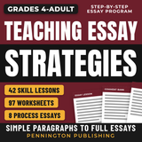 Teaching Essay Strategies | Step by Step Worksheets, Skills, and 8 Process Essay